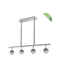 IM4 LAMPARA SUSPENDIDA LED LINEAL SATIN GLOBOS PEQUEÑOS LUZ CALIDA CG0058HB-LED-4ALU