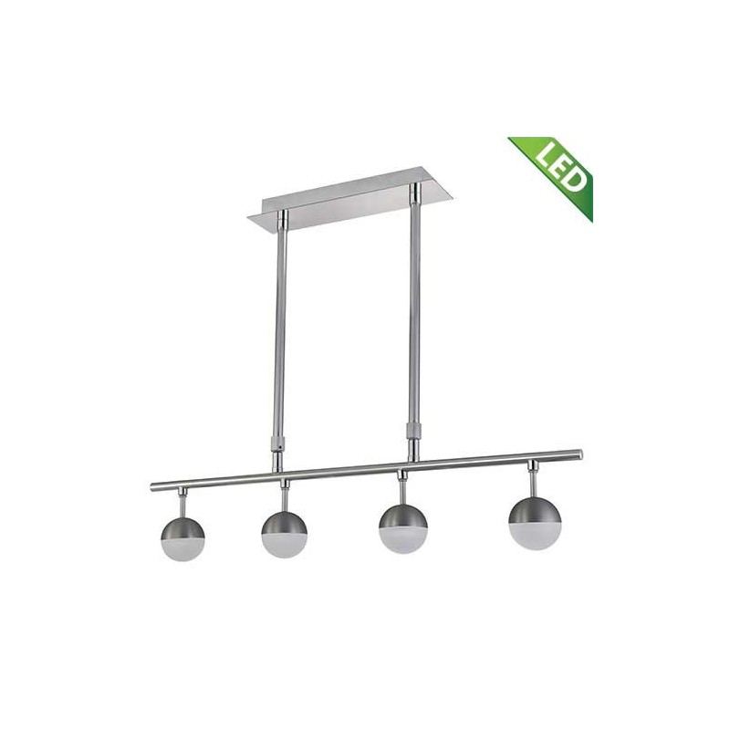 IM4 LAMPARA SUSPENDIDA LED LINEAL SATIN GLOBOS PEQUEÑOS LUZ CALIDA CG0058HB-LED-4ALU