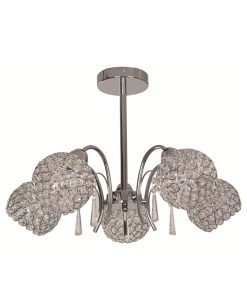 IM1 LAMPARA SUSPENDIDA GLOBOS D/CRISTAL 5L E27 26338C