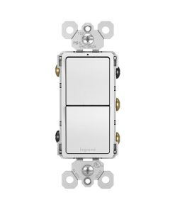 LG RADIANT APAGADOR DOBLE 3VIAS BLANCO PASTILLA RCD33W