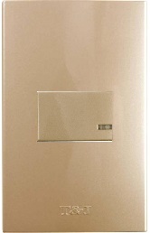 EAGLE T&J ARMADA APAGADOR SENCILLO CHAMPAGNE 8000SCH 16AMP 110V