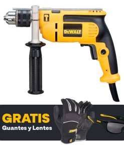 DW TALADRO 1/2 DWD024-B3 650W REV/PERC  + GUANTES + LENTES