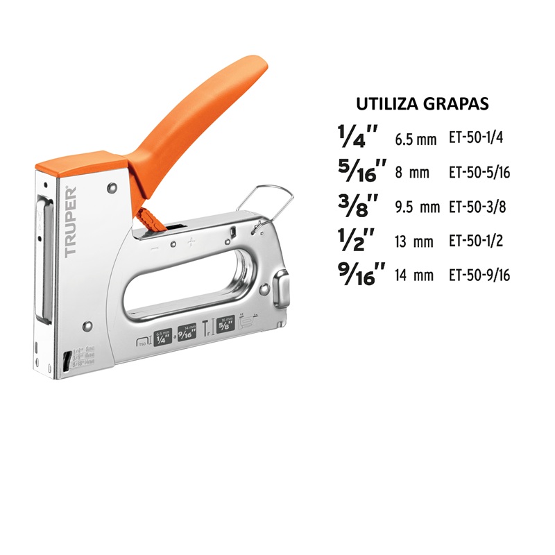 TRUPER ENGRAPADORA T/PISTOLA ET-50 1/4-5/16-3/8-1/2 (17964)