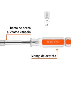 TRUPER DESATORNILLADOR T/CUBO DJ-3/8 (14128)