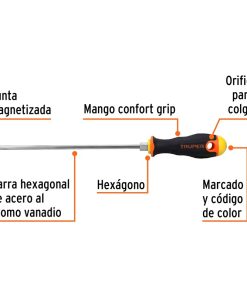 TRUPER DESATORNILLADOR PLANO DG-3/16*8B (14043)