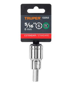TRUPER CUBO 1/2 PUNTA HEXAGONAL STD D-1241-5/16 (13252)