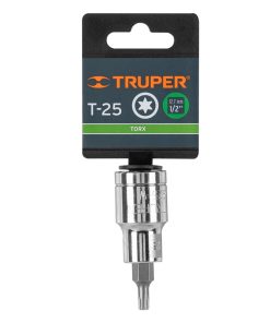 TRUPER CUBO PUNTA TORX CUADRO 1/2 T-25 D-543925-W