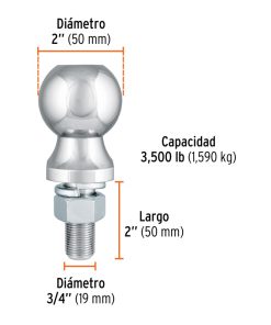 TRUPER BOLA REMOLQUE BOLA-35 HERMEX (44440)
