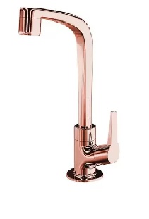 LORENZETTI LLAVE LAVATORIO MONOC SENCILLA CUELLO ALTO DORADO (7110059)