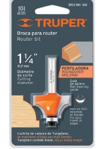 TRUPER BROCA P/ROUTER REDONDEADO 1.1/4 C/MOLD BROU-RM1.1/4X (11473)