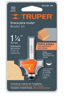 TRUPER BROCA P/ROUTER REDONDEADO 1.1/4 C/MOLD BROU-RM1.1/4X (11473)
