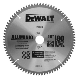 DW DISCO P/SIERRA CORTAR MELAM/ALUMIN 10*80Dte DW03210