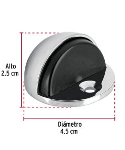 TRUPER TOPE DE MEDIA LUNA P/PUERTA CROMO TODO-3 (43777)