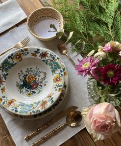 Set Individual y Servilleta Blanca