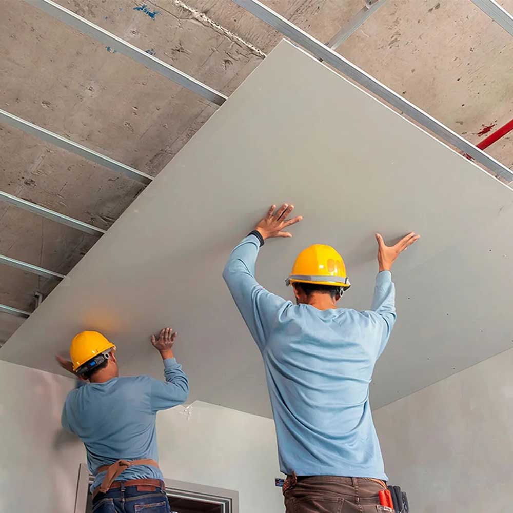 Suministro e instalación de cielo raso plano en superboard por m2