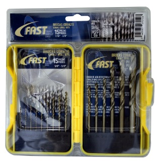 JUEGO BROCAS COBALTO FAST 15 PCS JS01 1/16 – 3/8 (JS01)