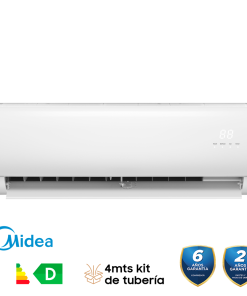 AIRE ACONDICIONADO MINI SPLIT ON / OFF 12000 BTU 110V EFICIENCIA 13S R410A MIDEA
