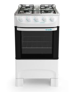 COCINA MUELLER 4 HORNALLAS A GAS MODERATTO BLANCO