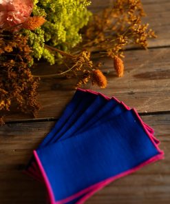 Servilletas Aperitivo Azulinas Fucsia