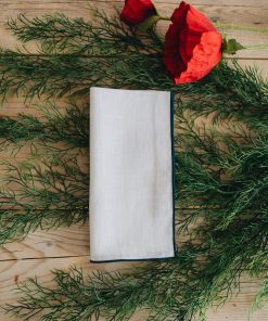 Servilleta festón negro