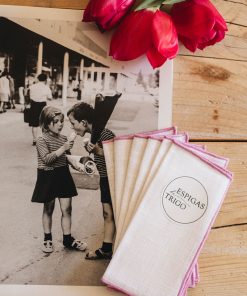 Servilletas aperitivo Festón Malva