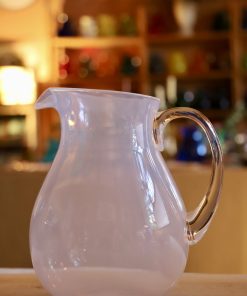 Jarra metacrilato Blanca- transparente