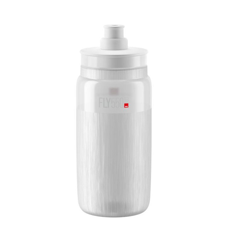BIDON ELITE FLY TRANSPARENTE LOGO GRIS 550 ml