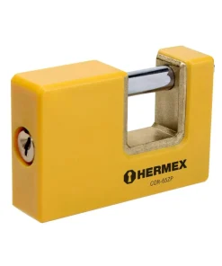 CANDADO ANTICIZALLA HERMEX 50 MM RECUB. PLAST.