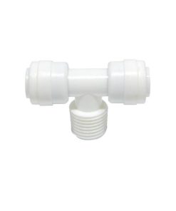 Conexión rápida- Tee rosca macho central. (10 piezas)