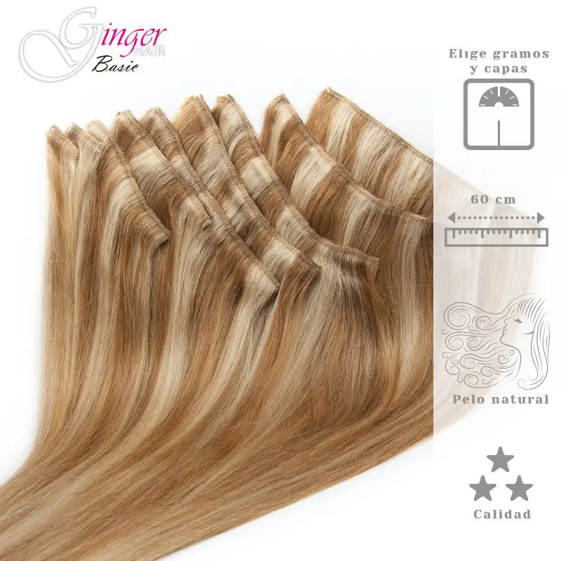 Extensiones de clip – Ginger Basic – 60 cm - Image 3