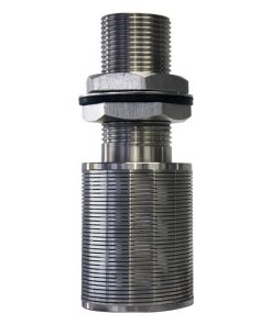 Tobera tipo Johnson de acero inoxidable AI-316L, rosca 1″ Recta. (Paquete de 5 piezas)